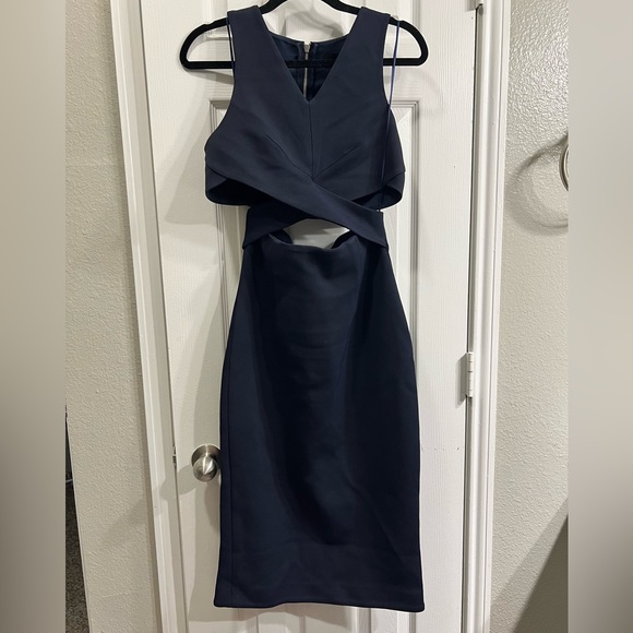 Nicholas Navy Blue Cutout Dress - Picture 4 of 6